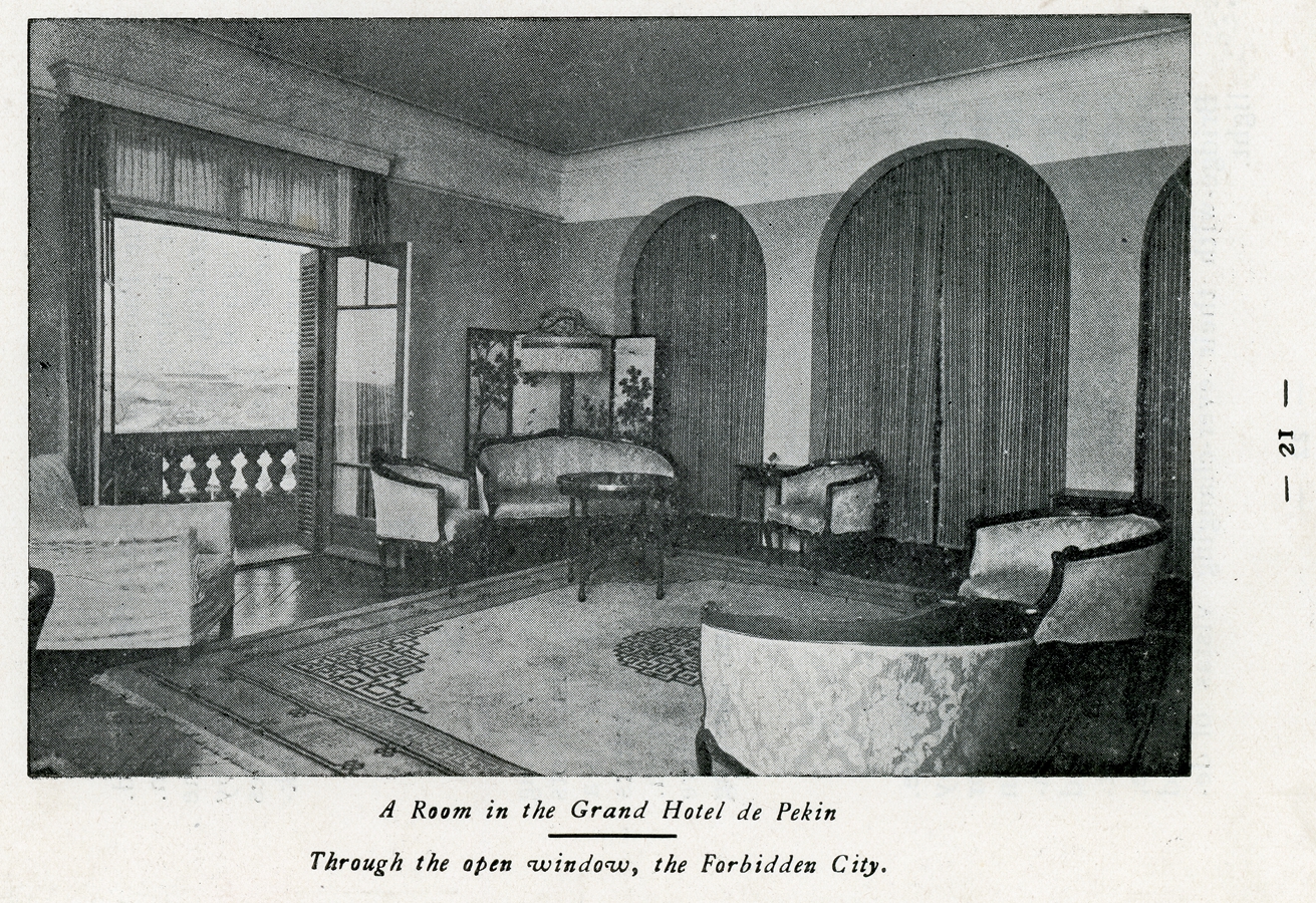 Historical image of a guestroom at Beijing Hotel NUO, 1917, a member of Historic Hotels Worldwide, Beijing, China